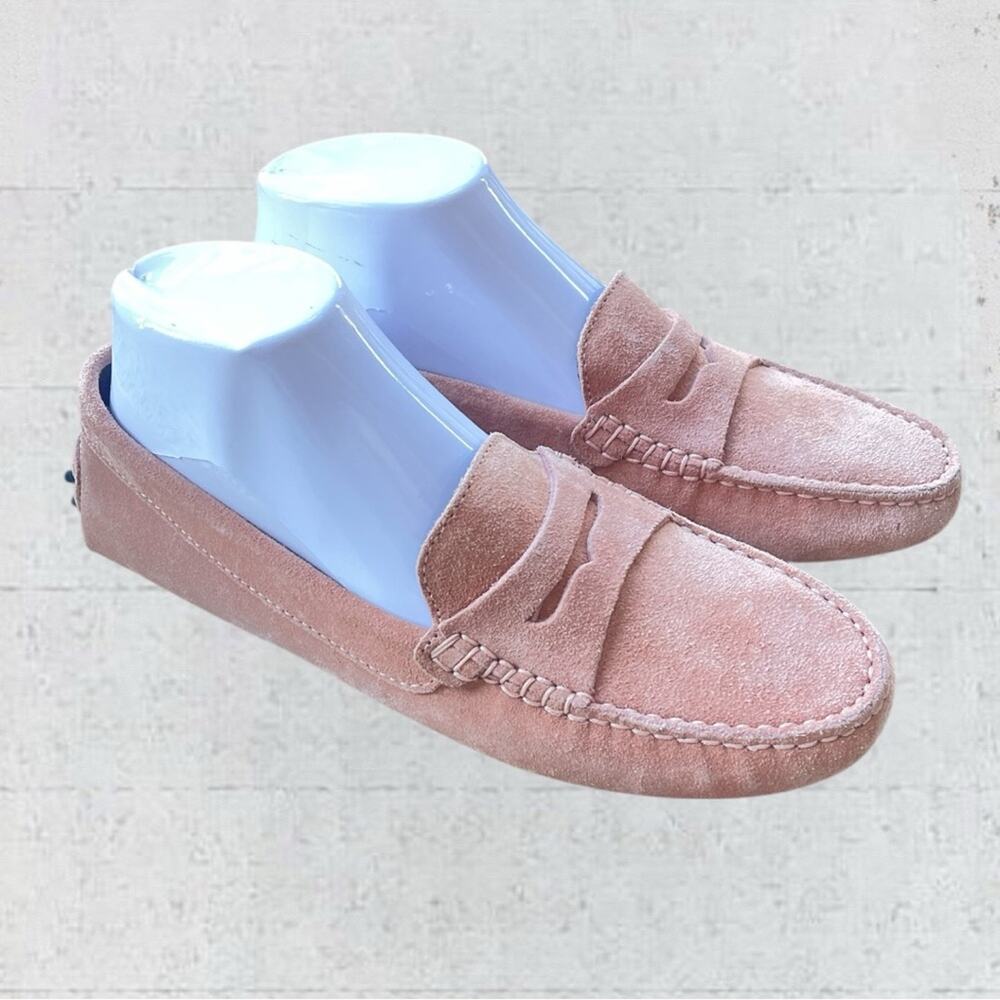 Aurelian Woman’s Suede Penny Loafer Driving Shoes Made In Italy Size 39/8.5 N - Picture 4 of 15